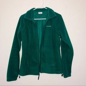 Hunter Green Columbia Fleece Jacket 